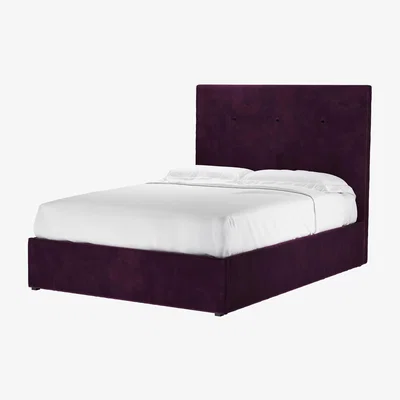 Sofa.com Avery 130cm Double Ottoman Bed in Damson Smart Velvet
