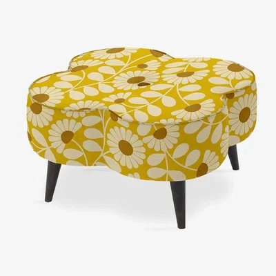 Amara Orla Kiely - Daisy Stool - Large - Kimono Dandelion