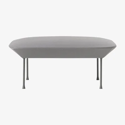 Amara Muuto - Oslo Footstool - Steelcut 160/Light Grey