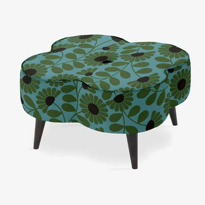 Amara Orla Kiely - Daisy Stool - Large - Kimono Forest