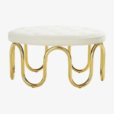 Amara Jonathan Adler - Scalinatella Ottoman - Olympus Ivory
