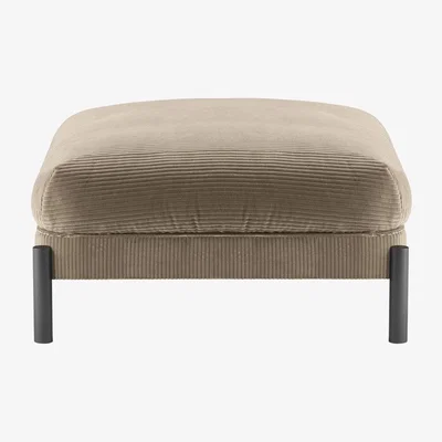 Amara GHIDINI 1961 - Tarantino Ottoman - Velvet Taupe