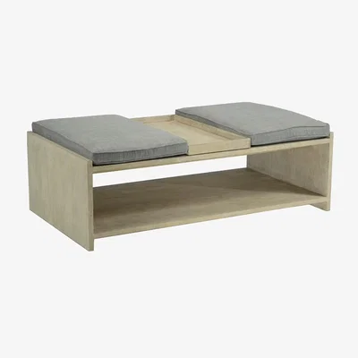 Amara William Yeoward - Witney Ottoman - Washed Acacia