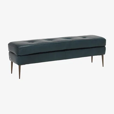 Barker and Stonehouse Maxwell Ottoman, Indiana Teal