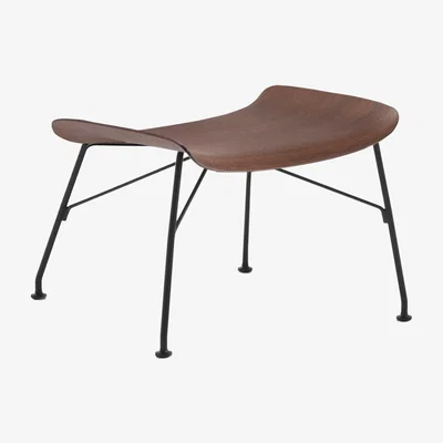Barker and Stonehouse Kartell Smartwood Footstool, Brown | Barker & Stonehouse