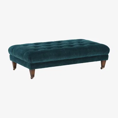 Barker and Stonehouse Drew Pritchard Blackwell Small Button Stool Fabric | Barker & Stonehouse