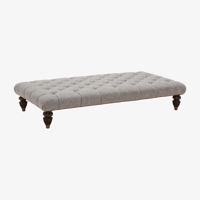 Barker and Stonehouse Tetrad Harris Tweed Bowmore Stool, Heather Fabric | Barker & Stonehouse