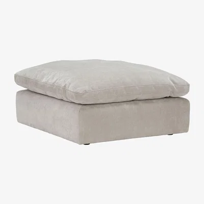 Barker and Stonehouse Palermo Ottoman, Grey Fabric | Barker & Stonehouse