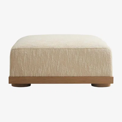 Barker and Stonehouse Fresno Foostool Boucle, Neutral | Barker & Stonehouse