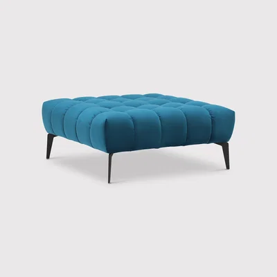 Barker and Stonehouse Azalea Footstool 39x92x92cm Fabric | Barker & Stonehouse