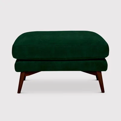Barker and Stonehouse Ercol Forli Footstool, Green Fabric | Barker & Stonehouse