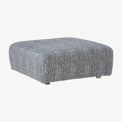 Barker and Stonehouse Big Blue Large Footstool