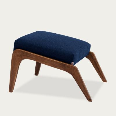 Bombinate.com Ink Blue Apollo Lounge Footstool Wool Line