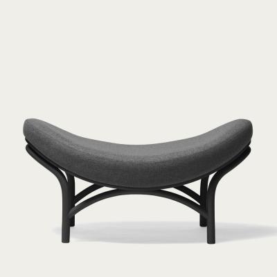 Bombinate.com All Black Chips Wood Ottoman