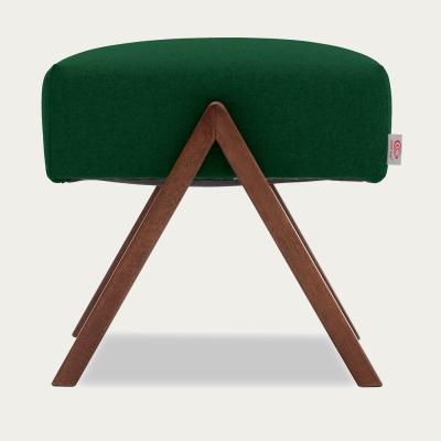 Bombinate.com Leaf Green Retrostar Footstool Wool Line