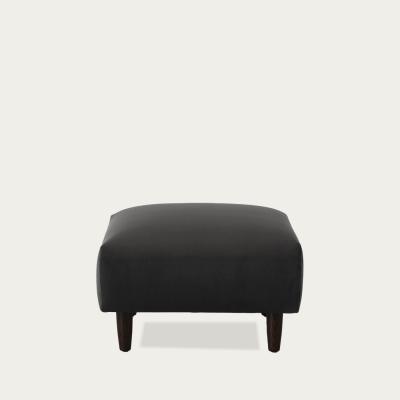 Bombinate.com Charcoal Model 05 Velvet Footstool