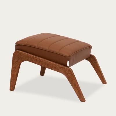 Bombinate.com Brown Apollo Lounge Footstool Leather