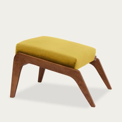Bombinate.com Lemon Apollo Lounge Footstool Velvet Line