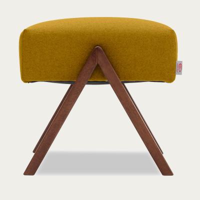 Bombinate.com Mustard Retrostar Footstool Wool Line