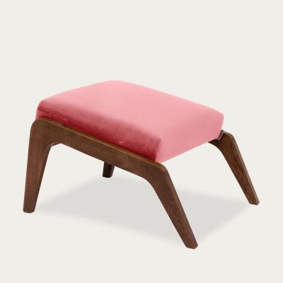 Bombinate.com Light Rose Apollo Lounge Footstool Premium Velvet Line
