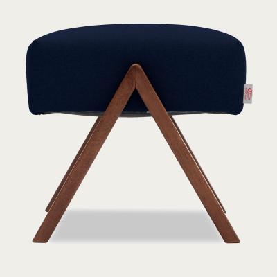 Bombinate.com Ink Blue Retrostar Footstool Wool Line