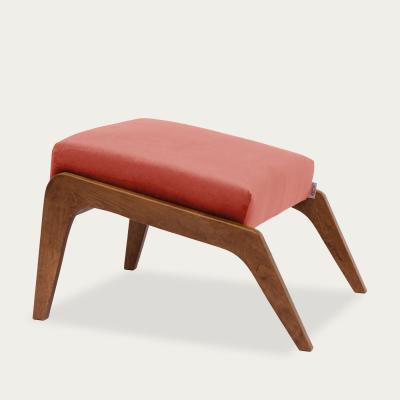 Bombinate.com Rosa Apollo Lounge Footstool Velvet Line
