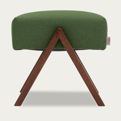 Bombinate.com Spring Green Retrostar Footstool Wool Line