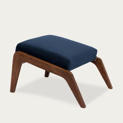 Bombinate.com Night Blue Apollo Lounge Footstool Premium Velvet Line