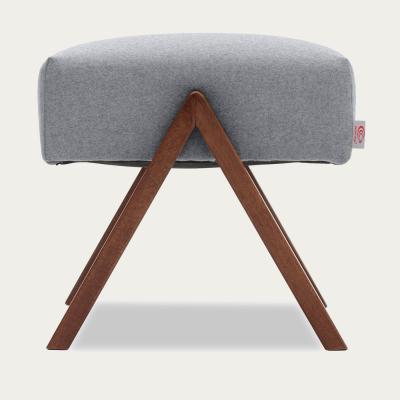 Bombinate.com Stone Grey Retrostar Footstool Wool Line