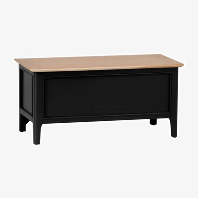 Chiltern Oak Furniture Bergen Black Painted Oak Blanket Box