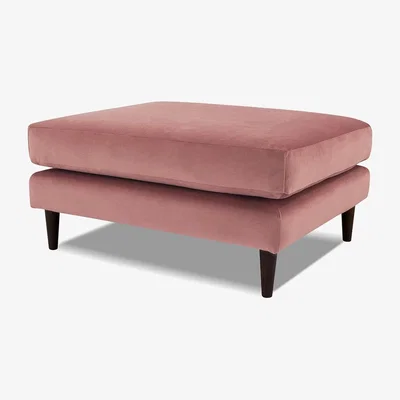 Cuckooland Alto Footstool - Velvet Dusty Pink