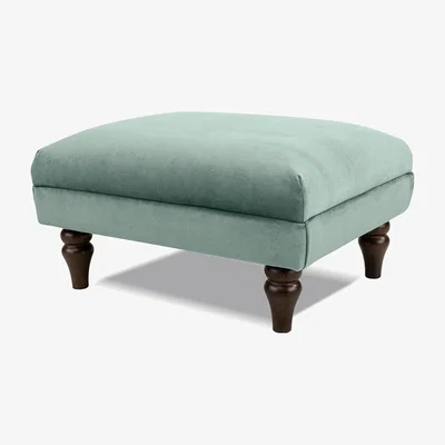 Cuckooland Cumulo Footstool - Velvet Dusty Pink