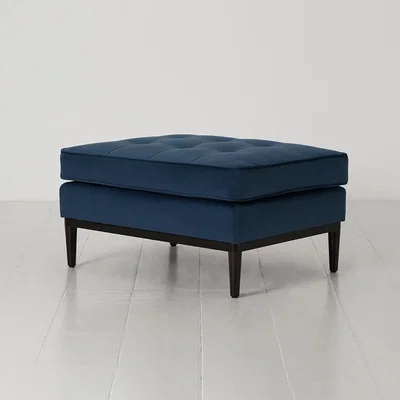 Cuckooland Swyft Model 02 Velvet Ottoman - Charcoal