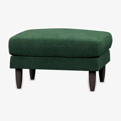 Cuckooland Hutch Rise Velvet Footstool - Slate