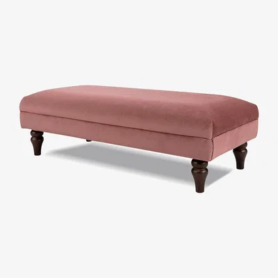 Cuckooland Cumulo Ottoman - Linen Aqua Marine