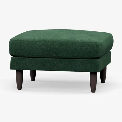 Cuckooland Hutch Rise Velvet Footstool - Ink