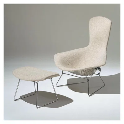 The Conran Shop Bertoia Bird Armchair & Ottoman Capraia Upholstery