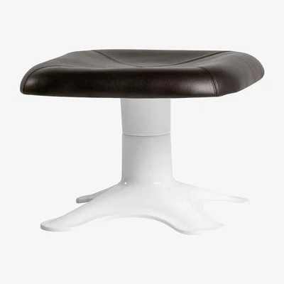 The Conran Shop Karuselli Ottoman in Brown Prestige Leather