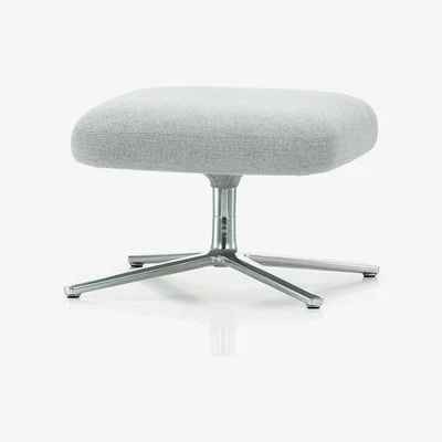 The Conran Shop Repos Ottoman Dumet Fabric Beige Grey