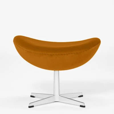 The Conran Shop Exclusive Egg Footstool in Gold Velvet