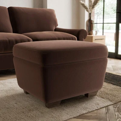 Dunelm Arundel Luxury Velvet Footstool Luxury Velvet Pinecone