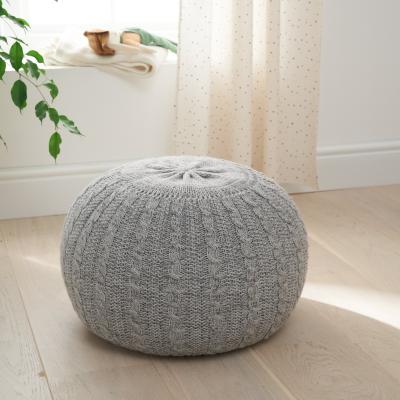 Dunelm Tutti Bambini Knitted Pouffe Pebble