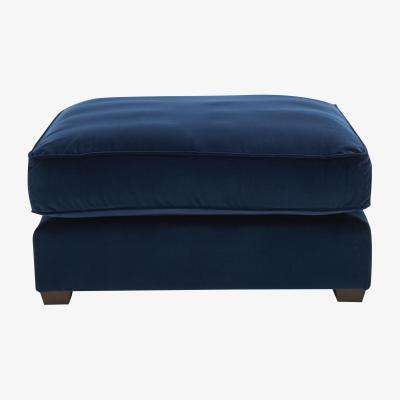 Furniture Village Collins and Hayes - Jarvis Extra Large Fabric Footstool with Piping