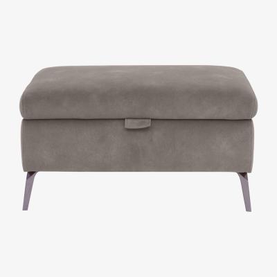 Furniture Village Jude Fabric Storage Footstool - Grey