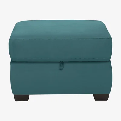 Furniture Village Optimus Leather Storage Footstool- World of Leather