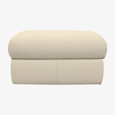 Furniture Village G Plan - Kingsbury Leather Storage Footstool - Cambridge Stone