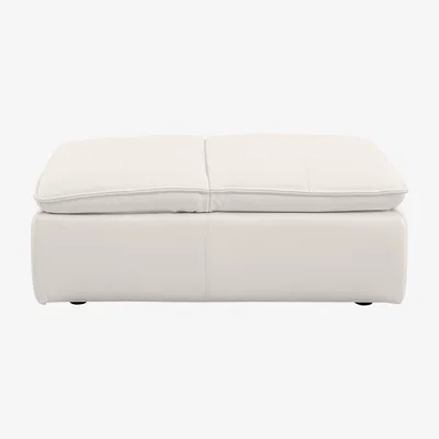 Furniture Village Starlight Express BV Leather Storage Chair Footstool - BV Star White