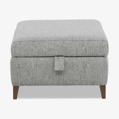 Furniture Village Pippa Fabric Storage Footstool - Zinc