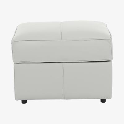 Furniture Village Legend Leather Storage Footstool - Verona Pearl