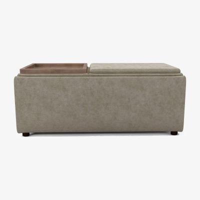 Furniture Village The Lounge Co. - Bronwyn Storage Bench Tray Stool - Pampas Grass